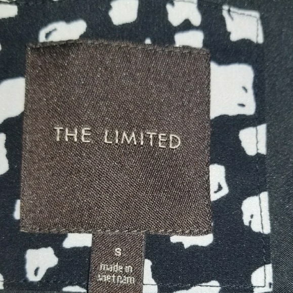 The Limited Black Print Blazer Jacket Small - Picture 5 of 5